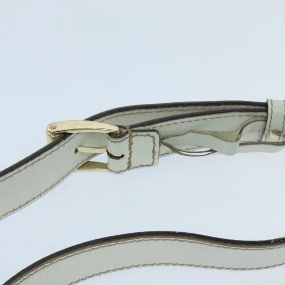 GUCCI GG Supreme Sherry Line Waist bag PVC White Red Navy 152597 Auth mr526 - Picture 10 of 16